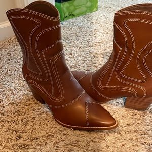 Matisse brown leather boots size 6 1/2